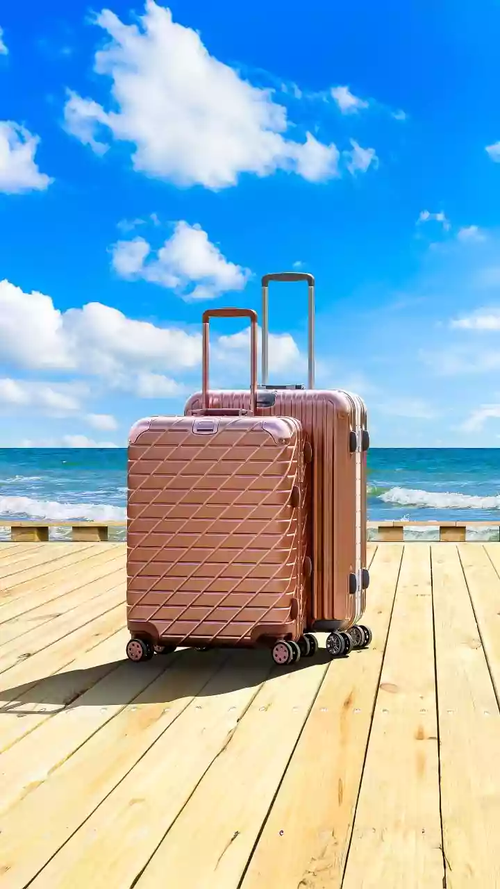 Pack efficiently for beach trips by using vacuum compression pouches in luggage