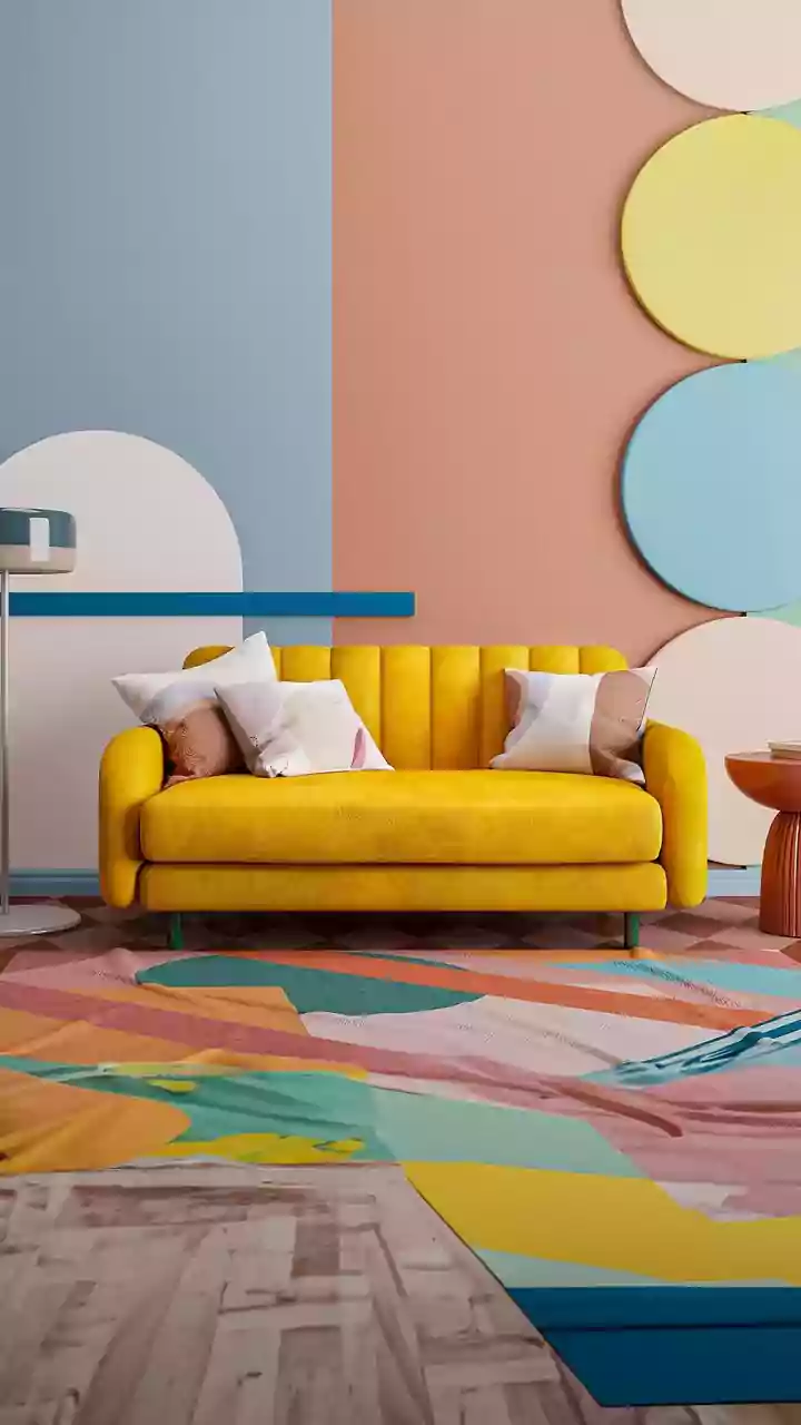 Geometric patterns + color: A must-try home decor combo