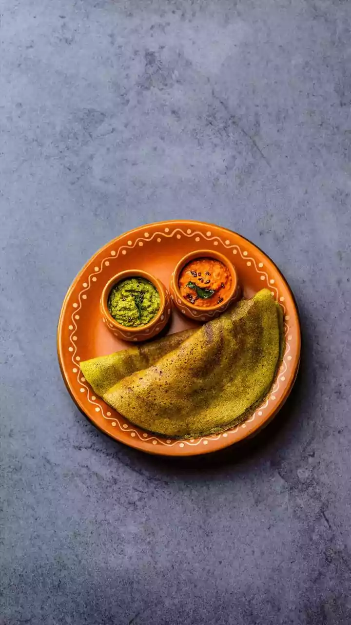 Fresh Spinach and Urad Dal Upgrade a Classic Dosa Blending Greens into the Batter