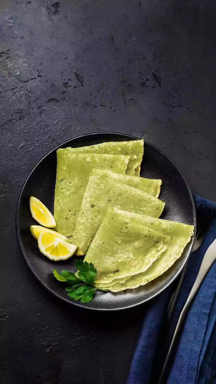 Savoury ragi crepes offer nutrient dense gluten free choices made with finger millet