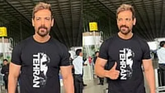 John Abraham Wears T-Shirt With 'Tehran' Written On It; Netizens Wonder If He Is Supporting Iran Amid Conflict With The US - Watch Video