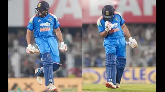 WATCH: Rohit Sharma celebrates in jubilation during Guwahati ODI