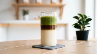 Dirty matcha combines matcha with an espresso shot Makes The drink layers tea bitterness coffee intensity and milk Worth A Closer Look