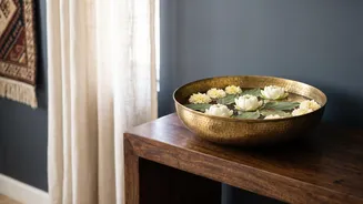 Style Your Living Room For Navratri & Dussehra Using Handcrafted Brass And Weaves