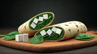 Fuel Your Busy Work Morning With Paneer Spinach Wraps