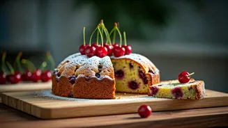 Why This Fresh Cherry Cake Is A Total Vibe