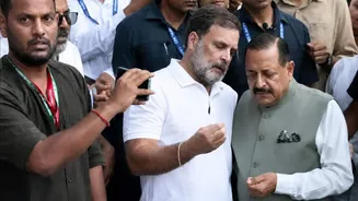 प्रधानमंत्री आवास के बाहर प्रदर्शन: केंद्रीय मंत्री जितेंद्र सिंह ने राहुल गांधी पर लगाए कई आरोप