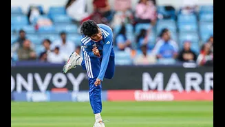 Shree Charani matches record of taking most wickets for India in a Women's T20 World Cup Edition