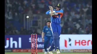 Abhishek Sharma breaks record with first-ball six in Christchurch