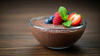 Chocolate Chia Pudding Is Creamy, Rich And Nourishing