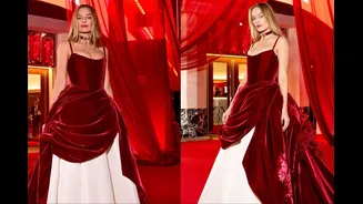 Margot Robbie’s Custom Chanel Ballgown Is A Victorian Dream With Modern Edge