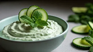 The Best Late Night Creamy Cucumber Mint Dip Recipe