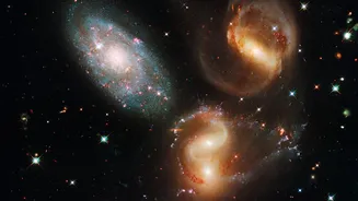 How NASA's Three-Galaxy-Pairs Image Helps Explain Misleading Cosmic Perspective