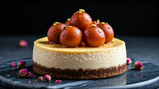 Gulab Jamun Cheesecake Is Dessert Royalty