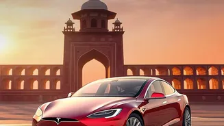 Why the Tesla Screen Looks So Busy in Gurugram Traffic