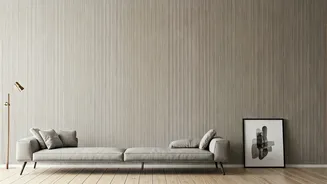 Stripes Make Minimal Rooms Feel Less Flat