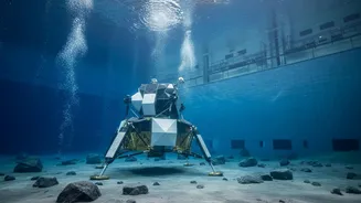 Artemis Science Officers Train in NASA's Neutral Buoyancy Laboratory for the First Time