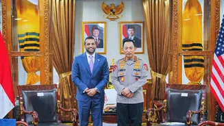 Kapolri Bertemu Direktur FBI Bahas Kejahatan Transnasional