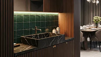 Elevate Your Dining: 8 Chic Wash Basin Area Designs for Modern Indian Homes