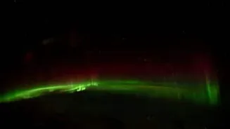 Astronaut Anil Menon posts aurora video from SpaceX Dragon window