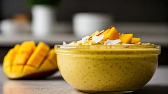 Upgrade Bland Shakes With Kesar Mango Coconut Milk Puddings
