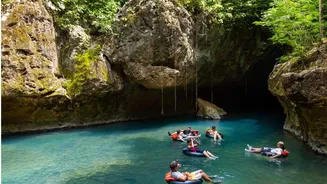 What is cave tubing?