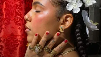 Floral braids for a festive look