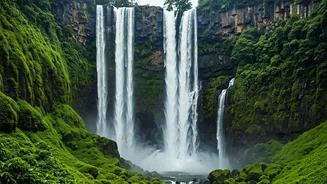 Cherrapunji And Mawsynram Enter Peak Overloaded Waterfall Season Now