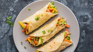Quick Indian Vegetarian Wraps Can Use Leftover Dal, Beans And Fresh Salad For Creative Fillings