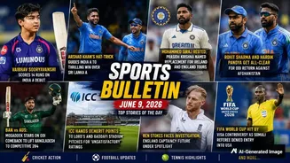June 9 Sports Bulletin: Arshad-Gaikwad Star vs SL A, Vaibhav's Muted India A Debut, Siraj Rested For UK Tour and Rohit-Hardik Cleared for Afghanist...