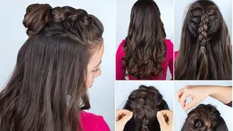 How to perfect the half-up, half-down hairstyle