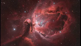 Hubble's Crimson Universe Is Worth Exploring