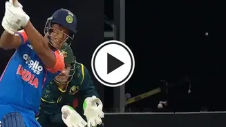 WATCH: Shivam Dube smashes huge six out of park during 4th T20I vs Australia