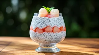 This Layered Litchi Chia Seed Pudding Is Heaven