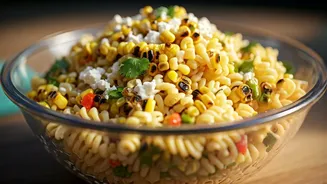 Zesty Street Corn Pasta Salad Delight