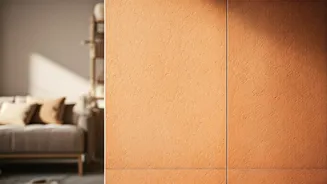 Use Textured Terracotta Removable Panels For Cozy Earth Vibe