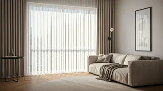 Open Up Compact City Apartments Using Light Sheer Drapes