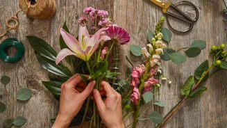How to boost your well-being with flower arranging