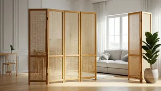 Style Studio Apartments Using Light Modular Bamboo Dividers Aesthetic