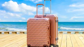 Vacuum compression pouches maximize luggage space while protecting clothes on beach trips
