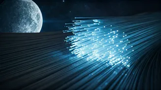 Internet Cables Go Galactic: Detecting Moonquakes with Fiber Optics