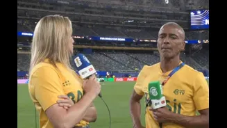 Romário manda recado para Fernanda Gentil após fala polêmica na Copa