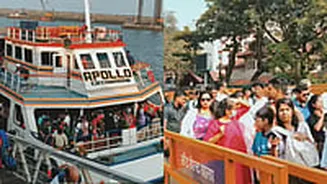 Is Alibaug The Hottest Destination For New Year's Eve? Massive Crowd Spotted At Gateway As Mumbaikars Head Out To Ring In 2026