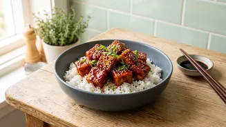 Gochujang gives tofu rice bowls fermented heat and sweetness And Crisping tofu separately helps preserve texture Point To The Same Central Story