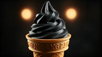 Waffle Cup Charcoal Ice Cream Draws Hundreds To Local Sweet Parlors