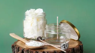 Making Scented Candles At Home Needs A Heat-Safe Jar Or Appropriate Mould