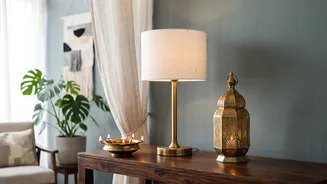Navratri & Dussehra Home Decor Blueprint: Budget Living Room Hacks With Brass Lamps