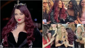 Aishwarya Rai Hugs, Kisses Celine Dion At Paris Fashion Week Stage; Slays With Simone Ashley, Eva Longoria - Watch