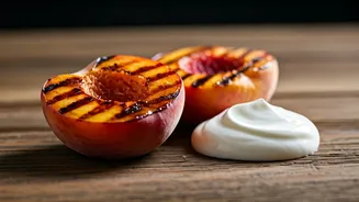 Caramelized Honey-Kissed Grilled Peaches with Creamy Greek Yogurt