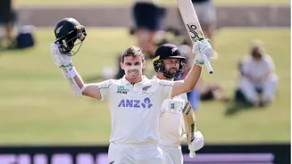 Tom Latham hammers twin hundreds in 3rd WI Test: Stats